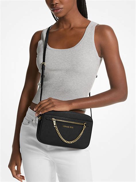 michael kors crossbody jet set interior|Michael Kors jet set saffiano.